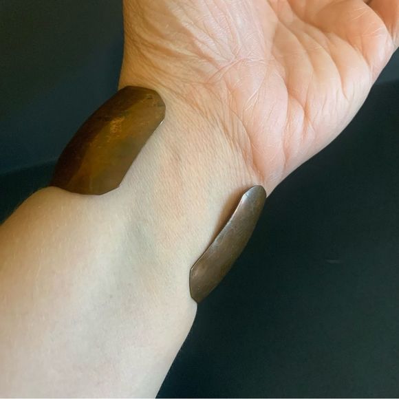 Vintage Artisan Copper Butterfly Bracelet - Picture 7 of 9